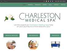 Tablet Screenshot of charlestonmedicalspa.com